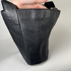 Gucci Black Leather Shopper Tote