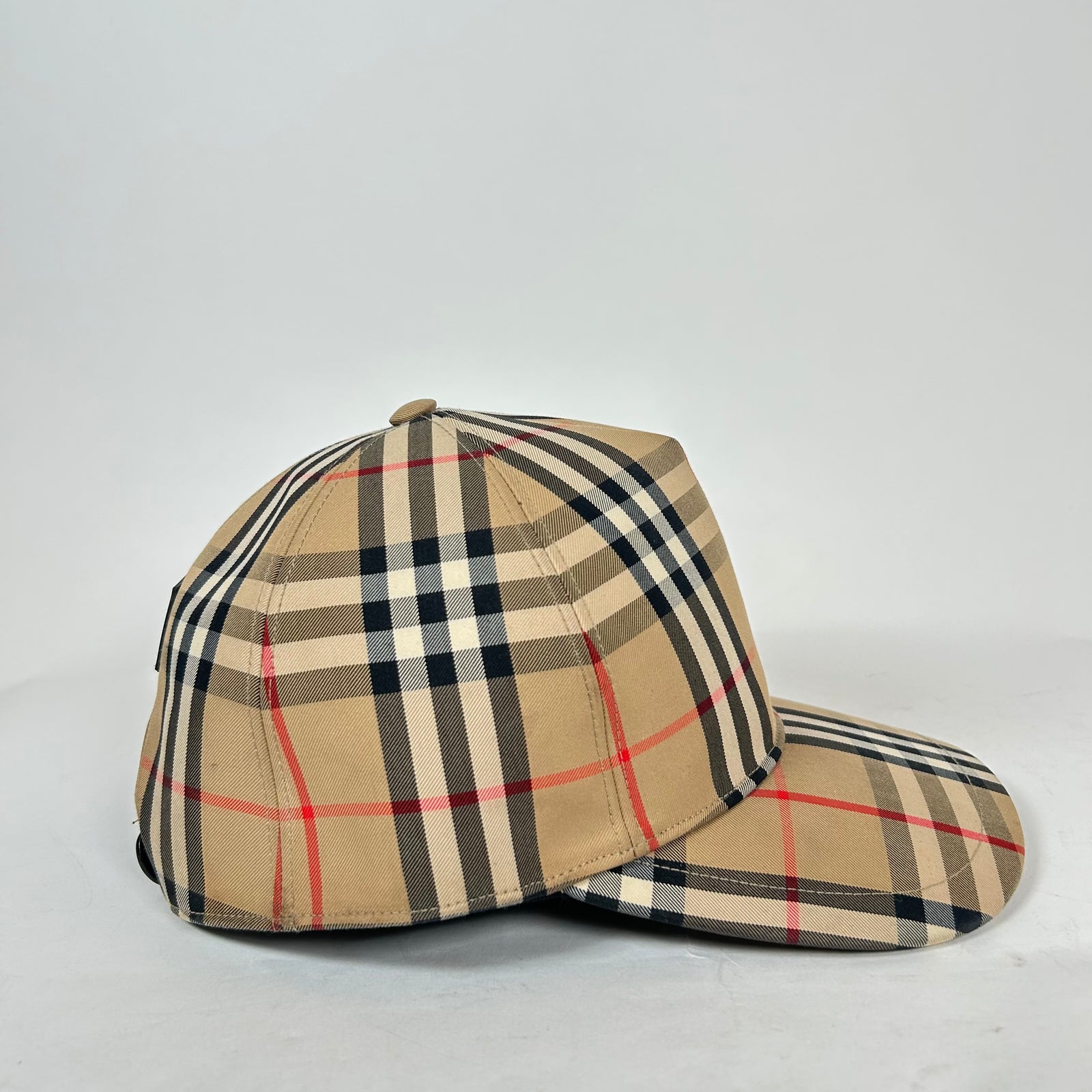 Burberry Beige Vintage Check Baseball Cap Size M