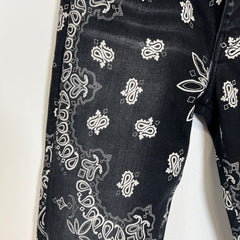 Amiri Paisley Black Jeans Size 36
