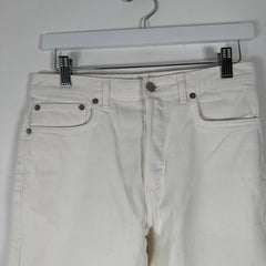 Dior White Embroidered Logo Denim Jean Size 28