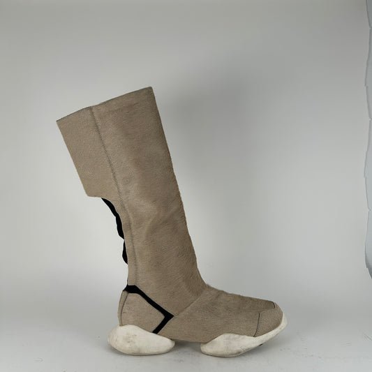 Rick Owens x Adidas Pony Hair Stretch Boot Size 44