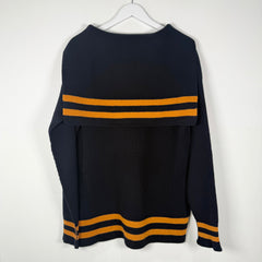 Maison Margiela Navy/Orange Knit Sailor Jacket Size L