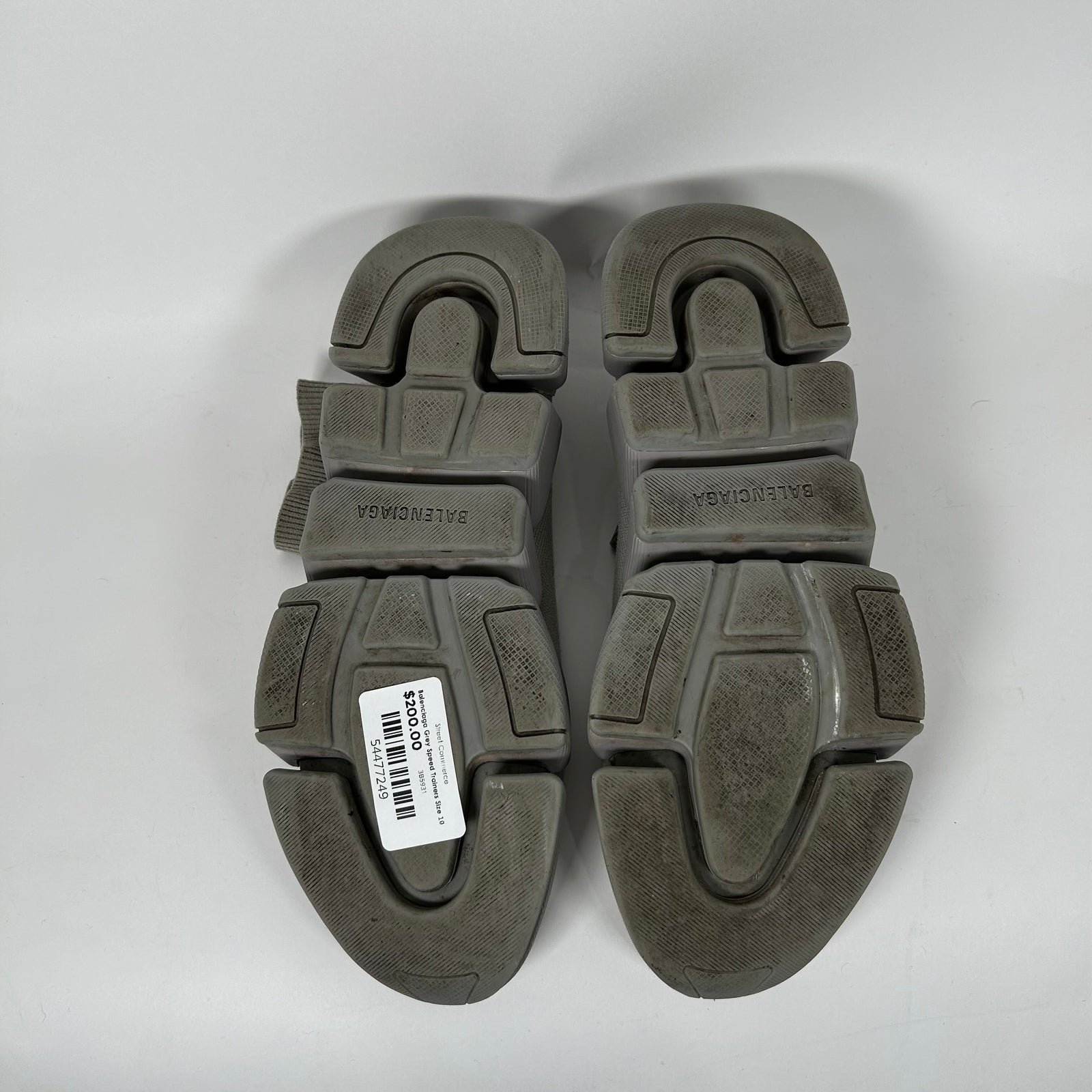 Balenciaga Grey Speed Trainers Size 10