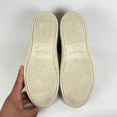 Saint Laurent Yellow/Black Court High Sneakers Size 8