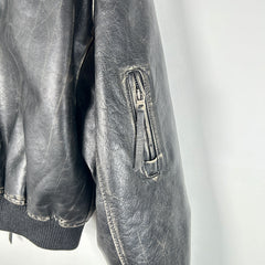 Acne Studios Aged Leather Bomber Size M
