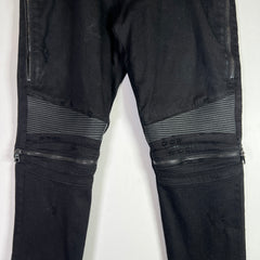 Amiri MX2 Biker Leather Patch Jeans