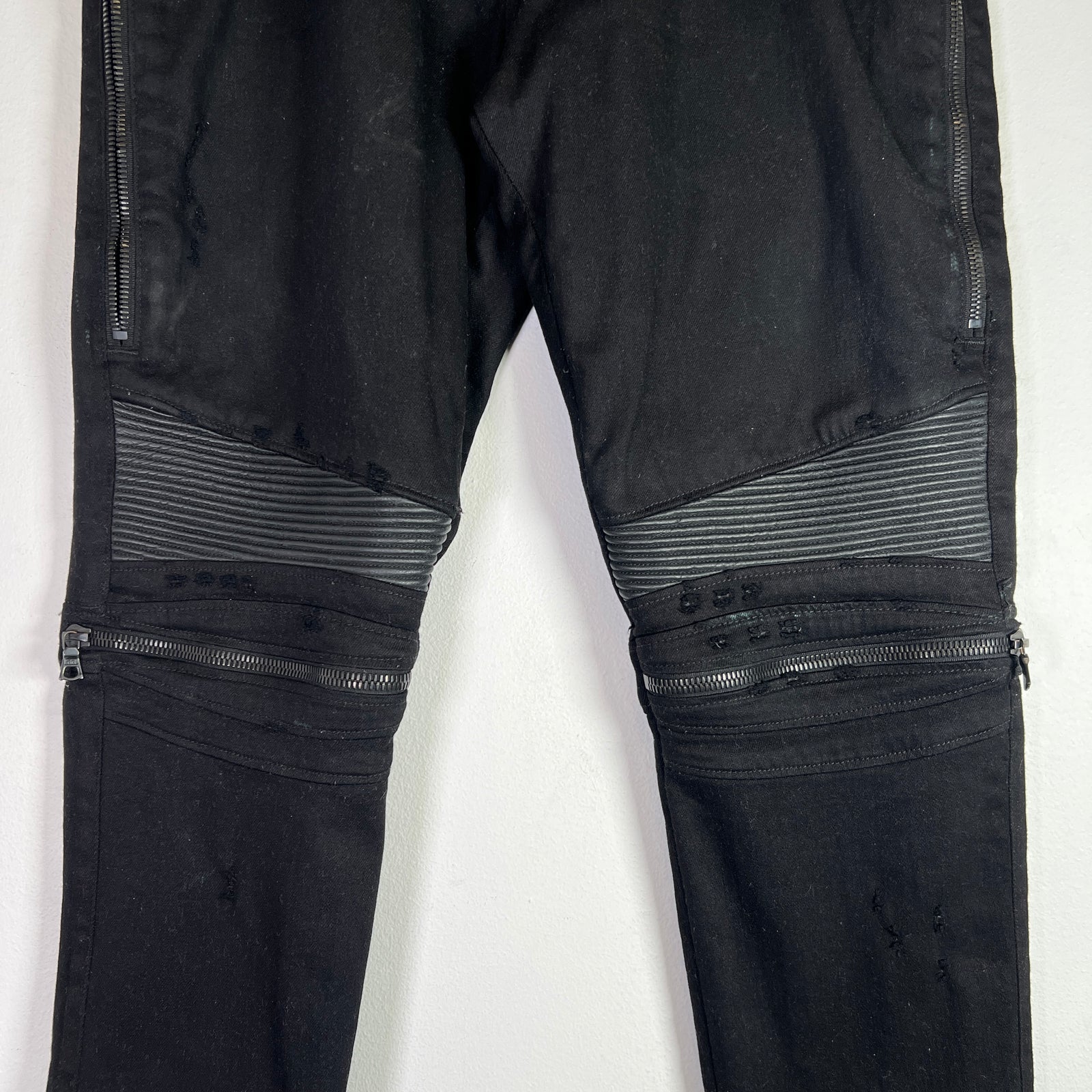 Amiri MX2 Biker Leather Patch Jeans