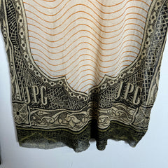 Jean Paul Gaultier Banknote Mesh LS Top Size L