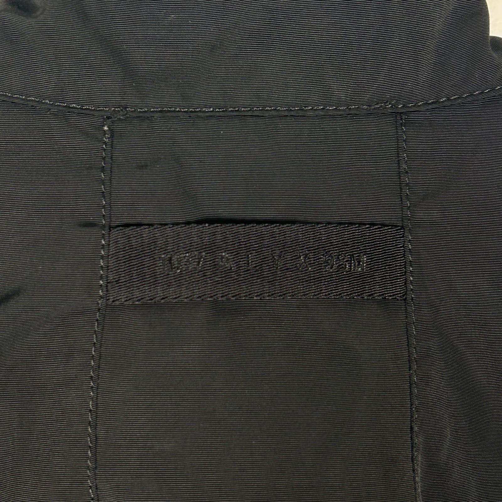 1017 Alyx x 9SM Metal Logo Black Windbreaker Size L
