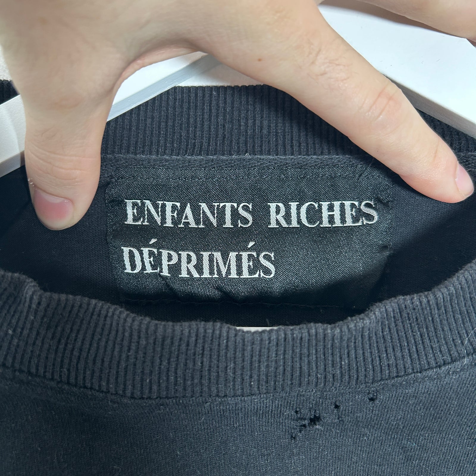 Enfant Riches Deprimes SS117 'Wasted Tears/Years' Cropped T-Shirt Size S