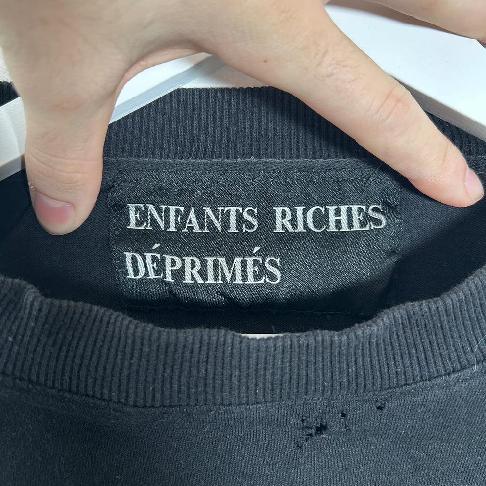 Enfant Riches Deprimes SS117 'Wasted Tears/Years' Cropped T-Shirt Size S