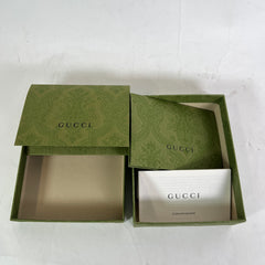 Gucci Black Interlocking GG Supreme Cut-Out Card Holder