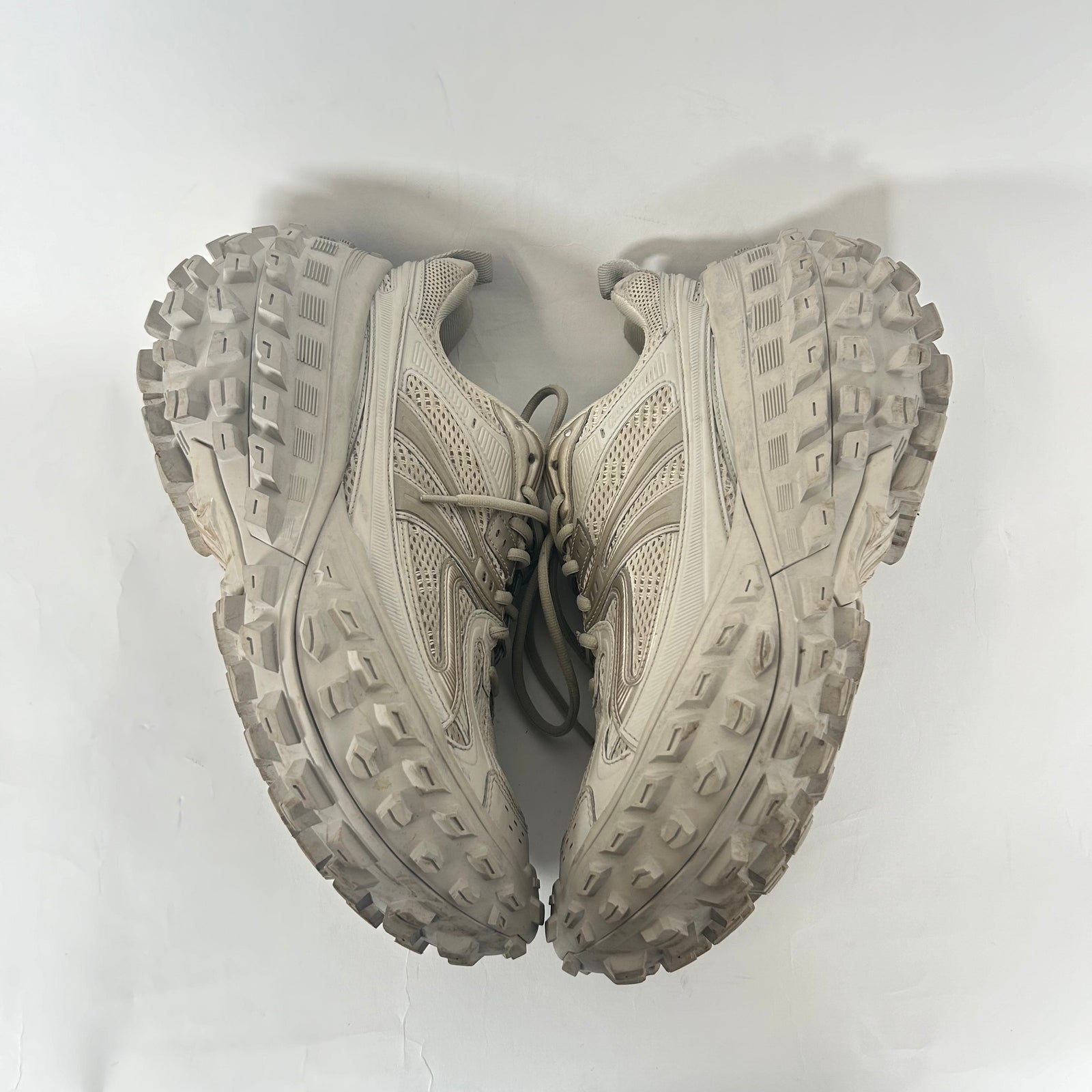 Balenciaga Beige Defender Sneakers Size 43