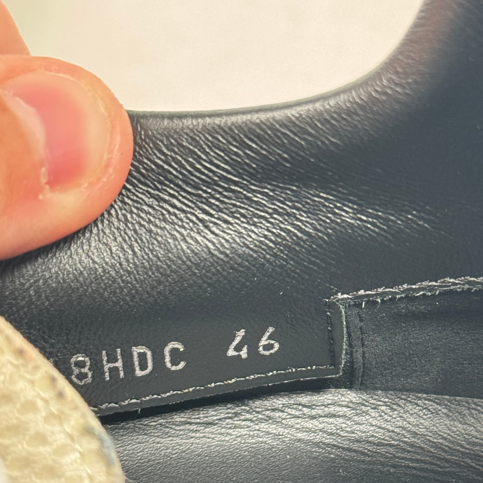 Dior B01 Black/Gum Patch Logo Sneaker Size 46