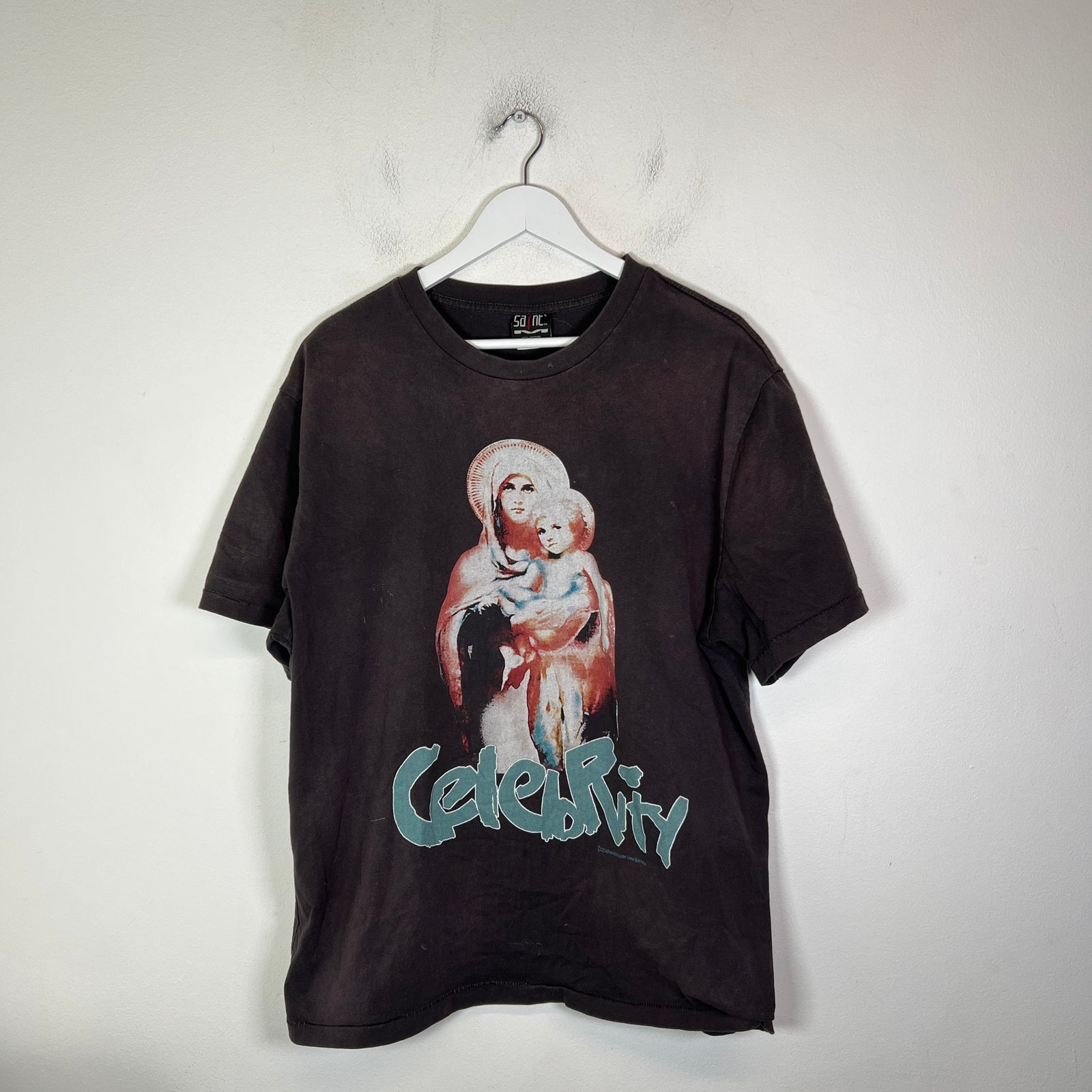 Saint Michael Black Celebrity T-Shirt Size L
