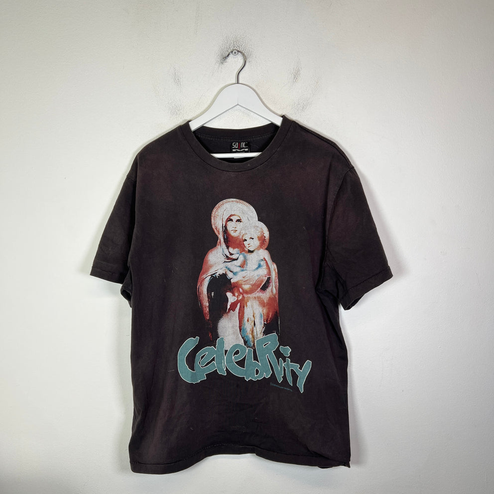 Saint Michael Black Celebrity T-Shirt Size L