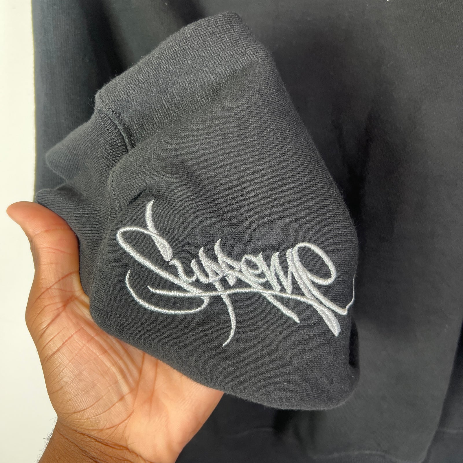 Supreme SS24 Embroidered Tag Logo Hoodie
