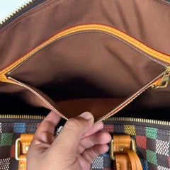 Louis Vuitton Multicolor 'LV-Vers' Damier Keepall Bandouliere 50