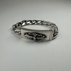 Chrome Hearts Floral Cross ID Bracelet
