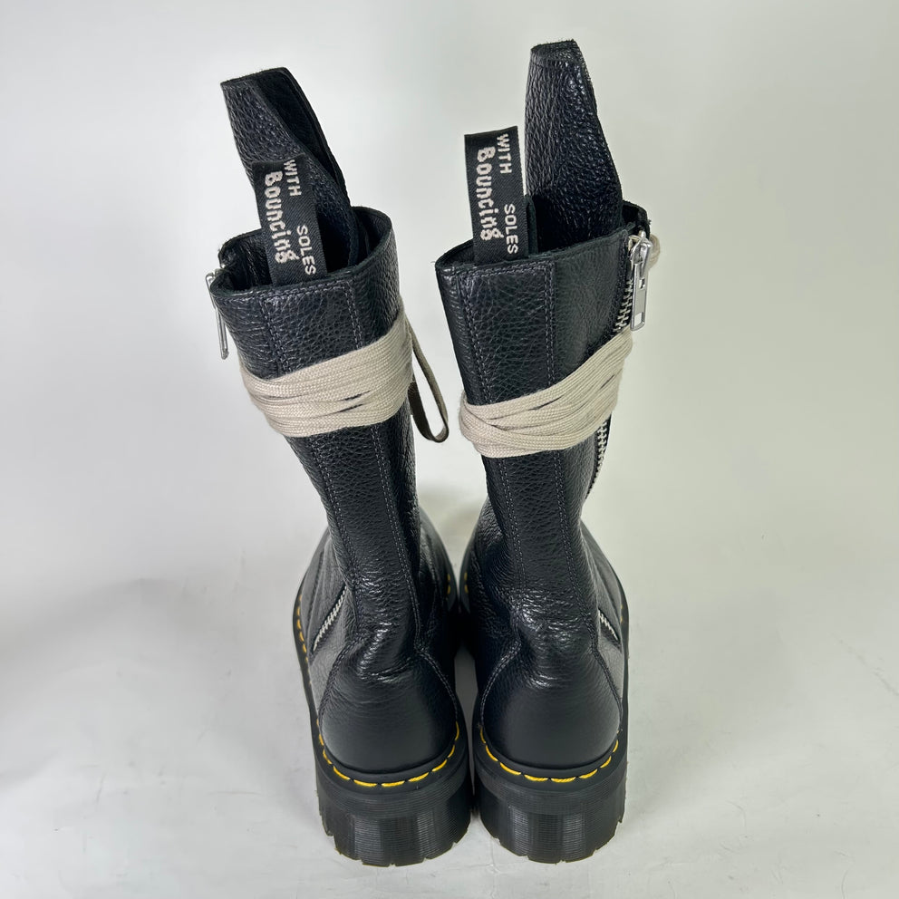 Rick Owens x Dr Martens 1918 Leather Platform Boots