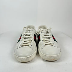 Gucci White Web Ace Sneaker Size GG 9