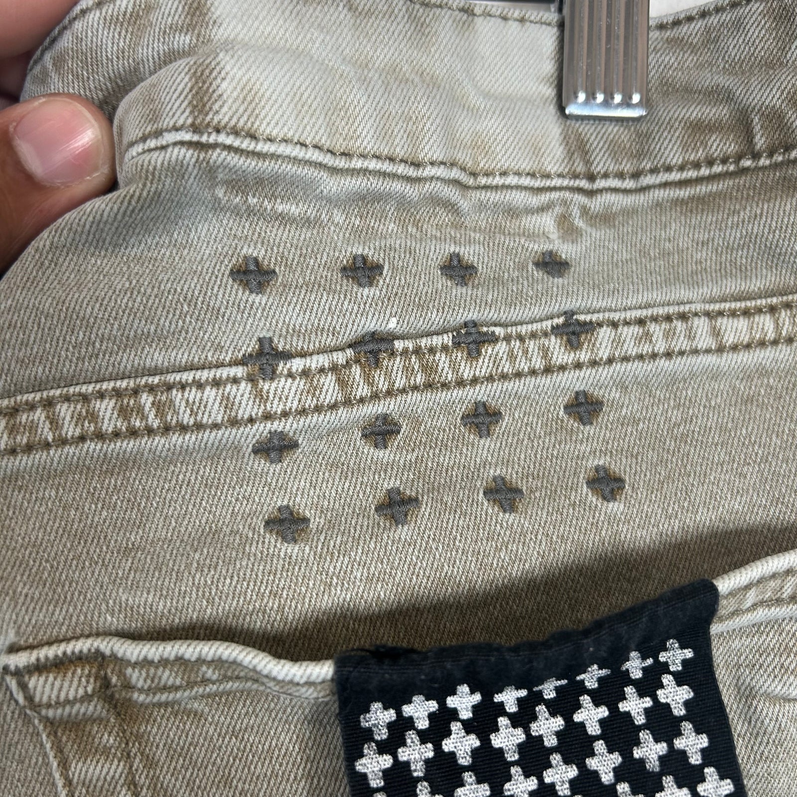 Ksubi Tan Wash Jeans Size 38