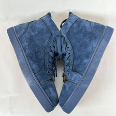 Christian Louboutin Navy Louis Orlato High-Top Sneaker Size 40