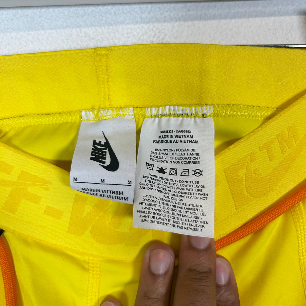 Off-White x Nike Yellow NRG Utility Leggings Size M