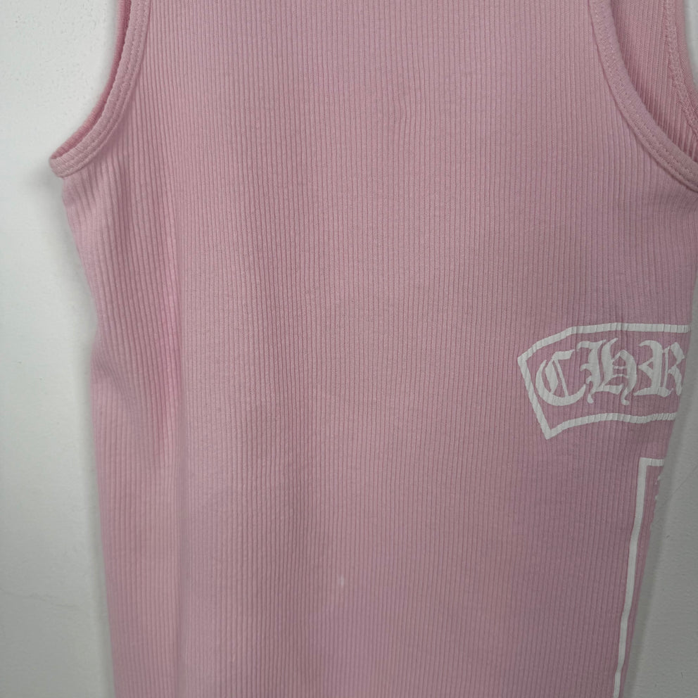 Chrome Hearts Pink T-Bar Tank-Top Size M