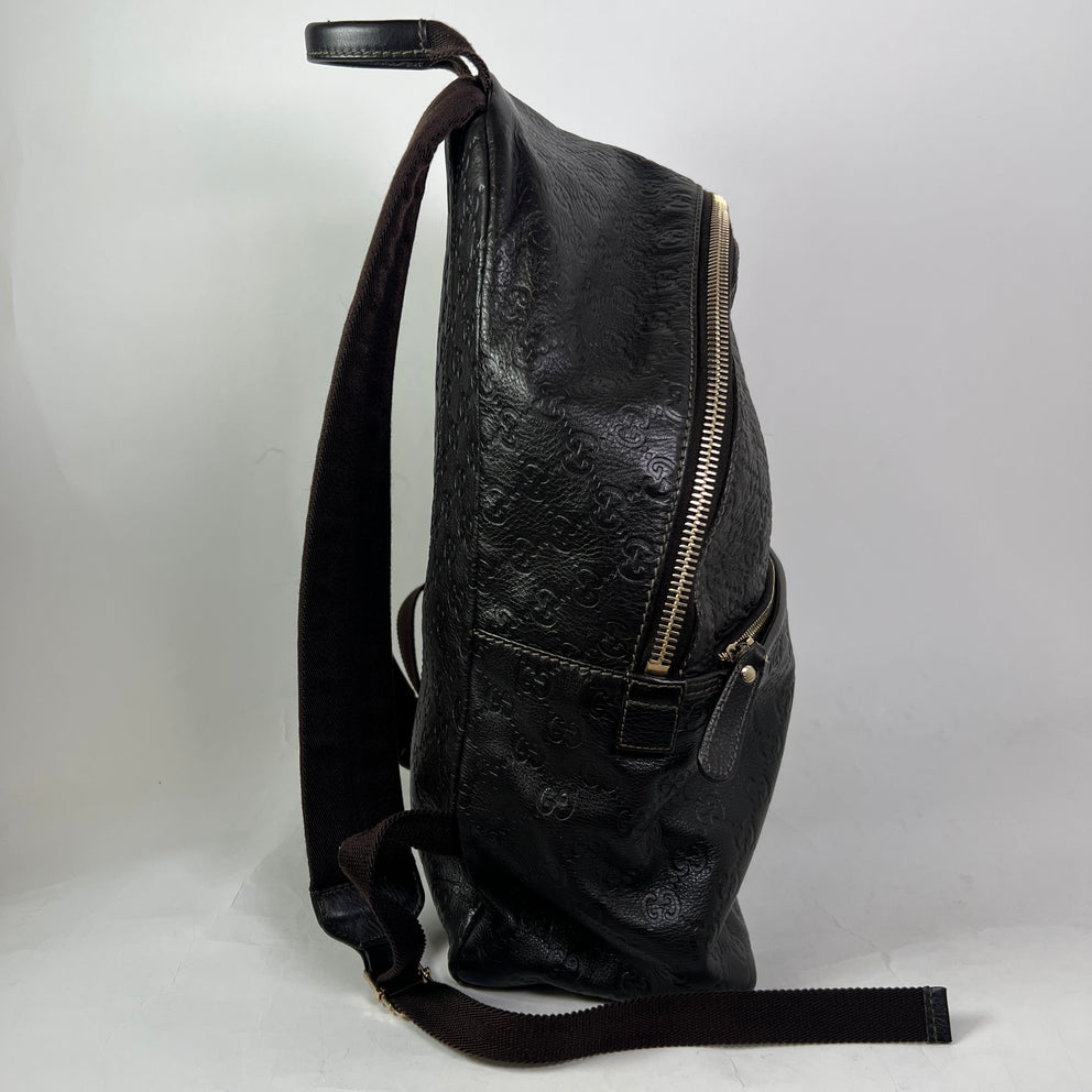 Gucci Brown GG Guccissima Signature Leather Backpack