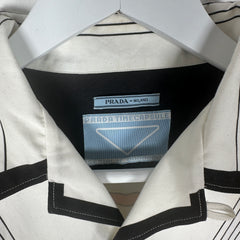 Prada Orange Time Capsule Bowling Shirt Size M