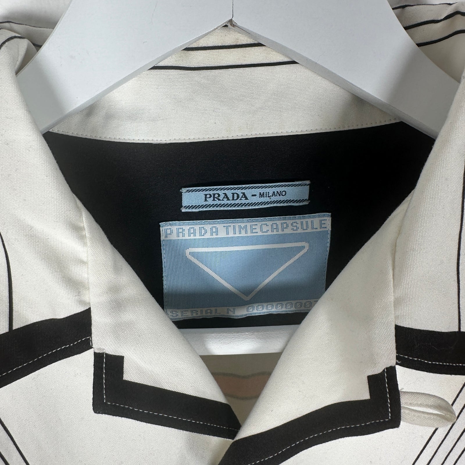 Prada Orange Time Capsule Bowling Shirt Size M