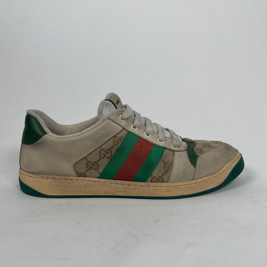 Gucci Beige GG Distressed Screener Size GG 9.5
