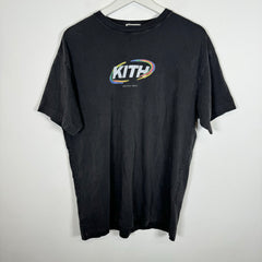 Kith Black Spiral Vintage Tee Size M