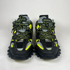 Balenciaga Black/Neon Yellow Track Sneakers Size 46