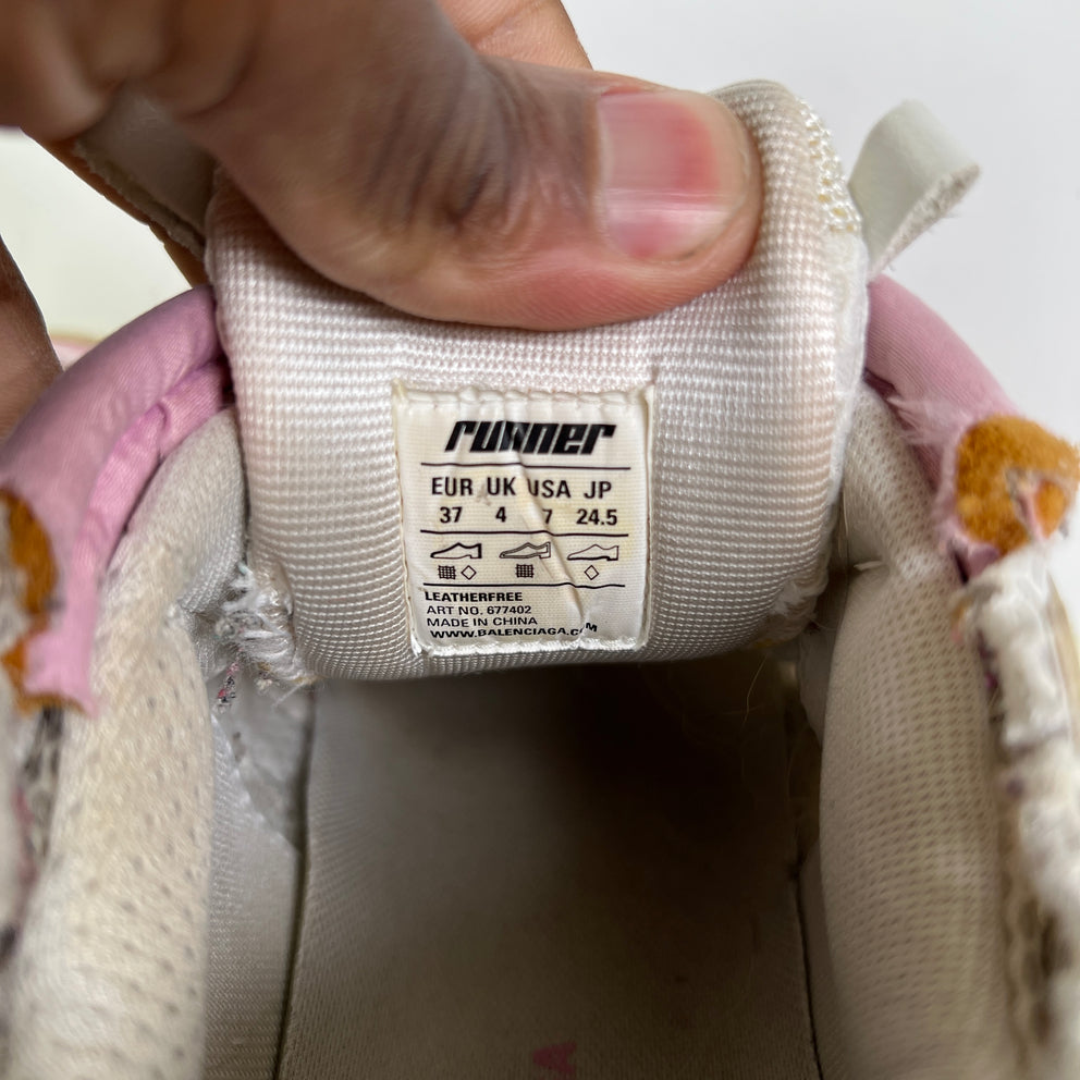Balenciaga Pink/White Mesh Runner
