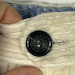 Brunello Cucinelli White Corduroy Slacks Size 31