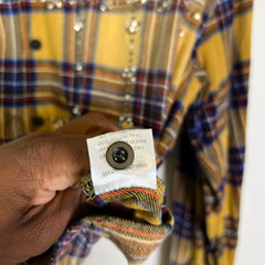Vale Chocolate 'Valley Dreams' Rhinestone Flannel Shirt