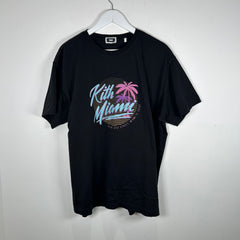 Kith Miami Black Graphic T-Shirt Size XL