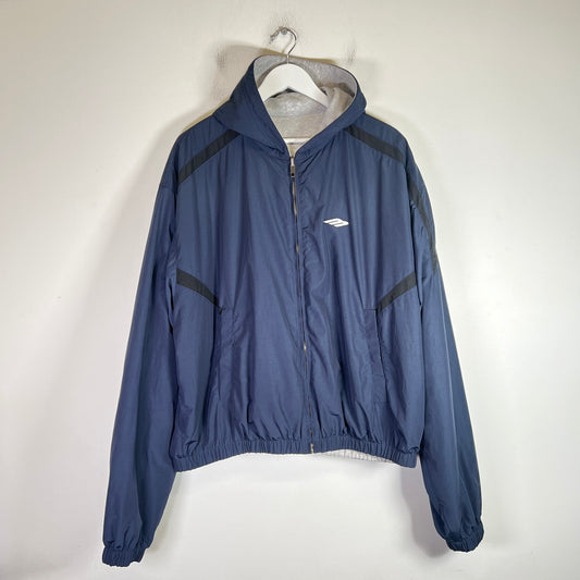 Balenciaga Techno Cotton Poplin Reversible Zip-Up Jacket