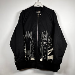 Rick Owens Jumbo Flight Graphic Bomber Size Medium