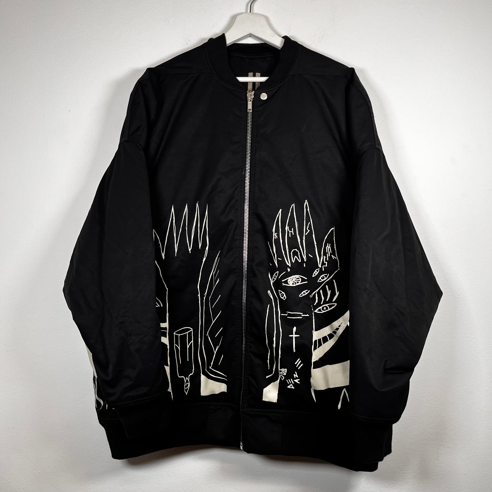 Rick Owens Jumbo Flight Graphic Bomber Size Medium
