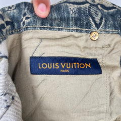 Louis Vuitton Dark Blue Monogram Denim Jeans Size 32