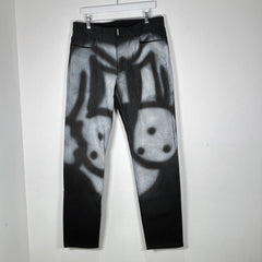 Givenchy Black Chito Grafitti Dog Jeans Size 34