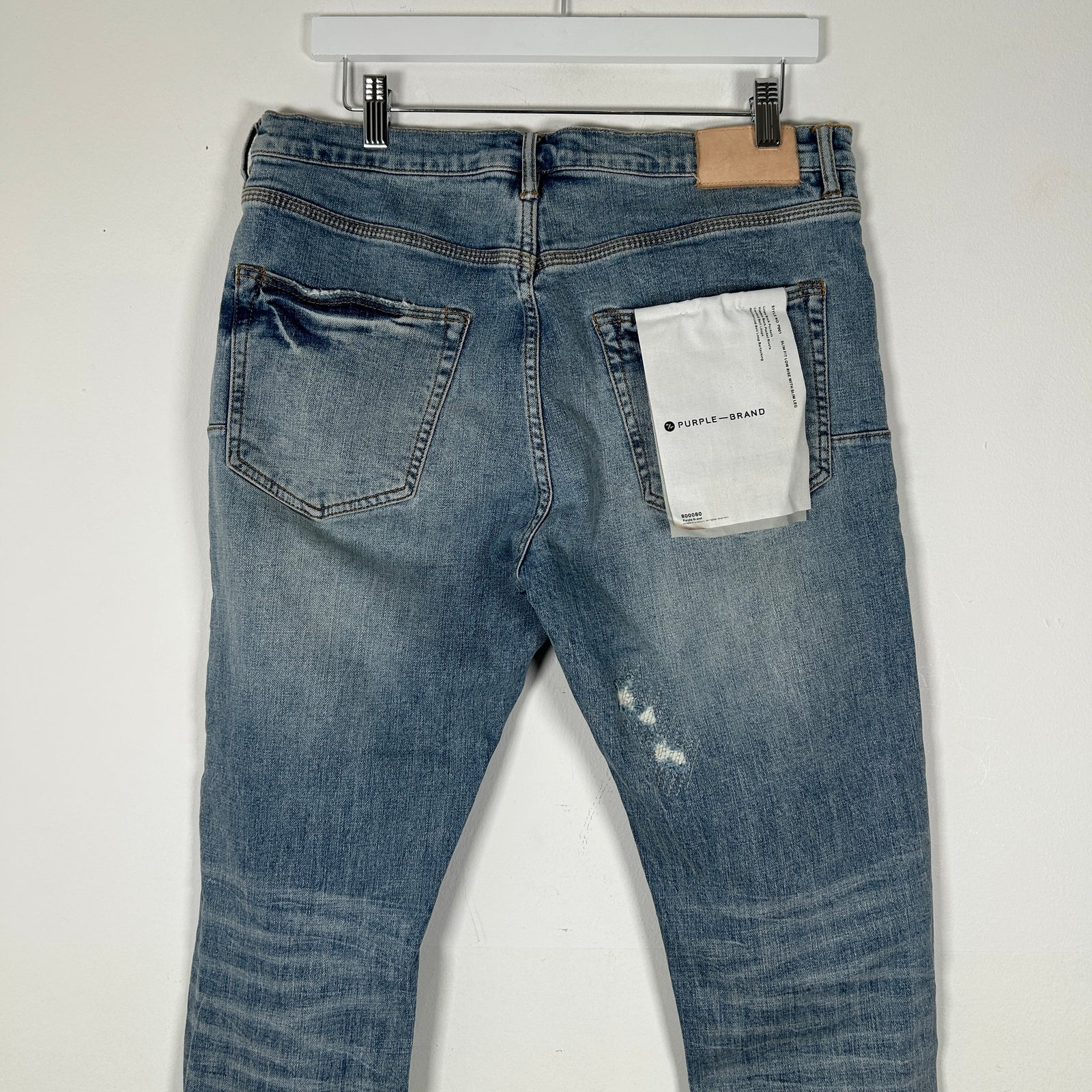 Purple Distressed Jeans Size 34