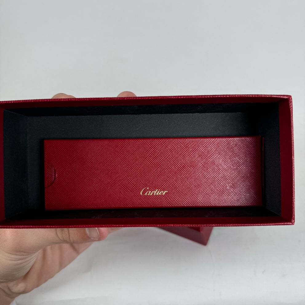 Cartier Big C Fluorescent Gold Wire Frame Glasses
