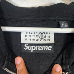 Supreme x MM6 Maison Margiela Box Logo Zip-Up Hoodie