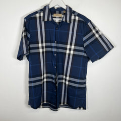 Burberry Blue Plaid Shirt Size XL
