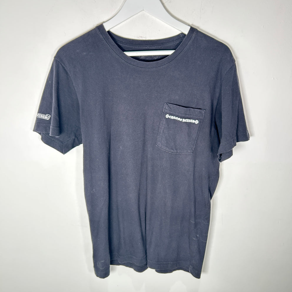 Chrome Hearts Black Spine Cross T-Shirt Size M