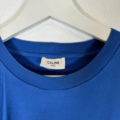 Celine Blue Logo Tee Size S